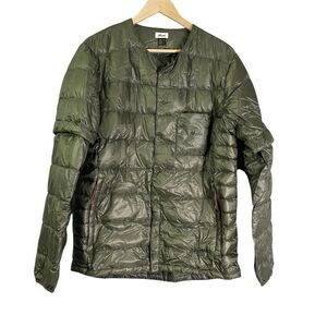 NANGA Inner down cardigan Down jacket Olive Green ND2241 Large Coat